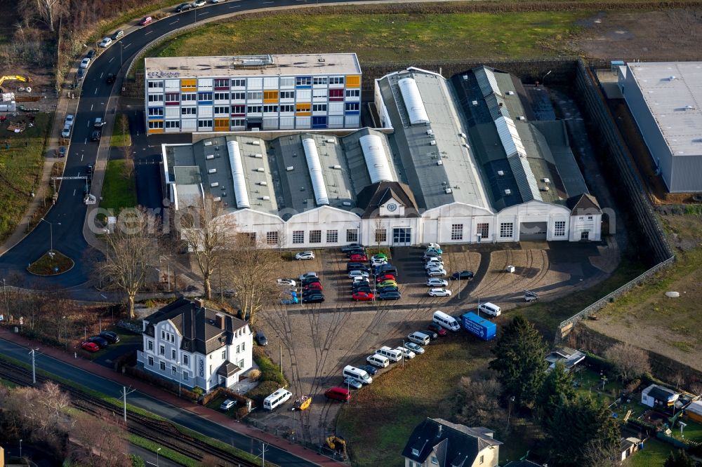 Bochum from the bird's eye view: Administration building of the company AUKTORA GmbH on Lothringer Allee in Bochum in the state North Rhine-Westphalia, Germany