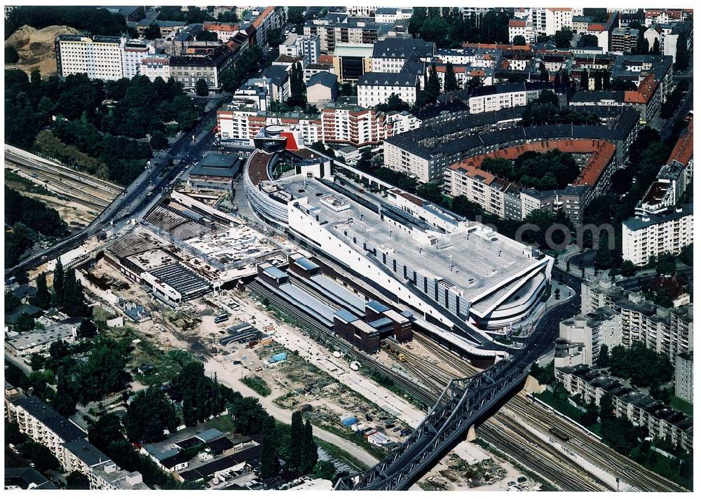 Aerial image Berlin - Wedding - Ausbau des Innernringes der Deutschen Bahn zwischen dem Bereich Nordkreuz - S-Bhf. Gesundbrunnen.