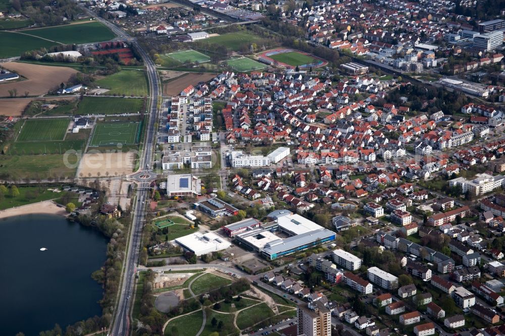 Bensheim from the bird's eye view: Construction of the bypass road in in Bensheim in the state Hesse