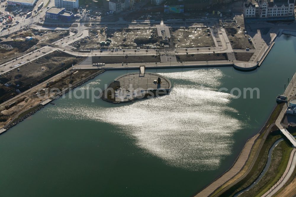 Dortmund OT Hörde from the bird's eye view: View of the development of the Phoenix - See in Dortmund in the state of North Rhine-Westphalia