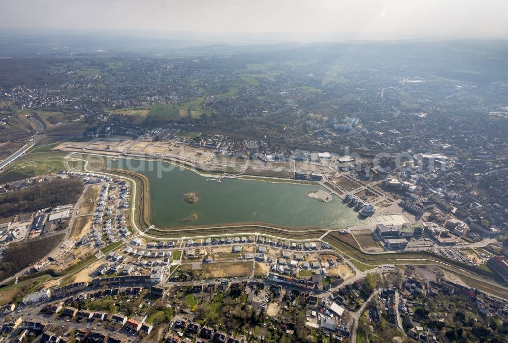 Aerial image Dortmund OT Hörde - View of the development of the Phoenix - See in Dortmund in the state of North Rhine-Westphalia