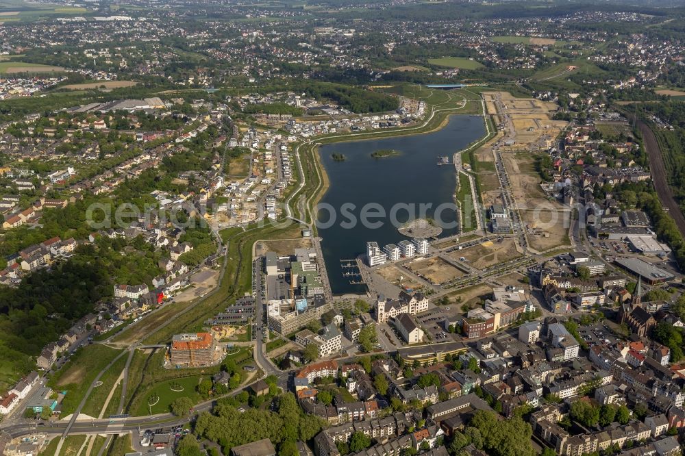 Dortmund OT Hörde from above - View of the development of the Phoenix - See in Dortmund in the state of North Rhine-Westphalia