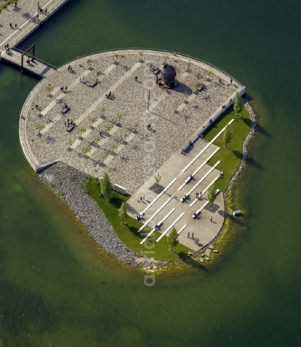 Aerial photograph Dortmund OT Hörde - View of the development of the Phoenix - See in Dortmund in the state of North Rhine-Westphalia