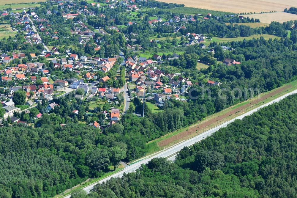 Aerial photograph Rauen - Construction and widening of the route of the highway / motorway BAB A12 / E30 at Rauen in Brandenburg