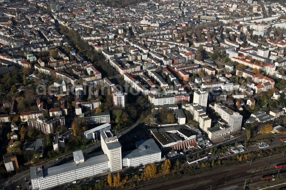 Frankfurt am Main from the bird's eye view: Educational center of the Deutsche Telekom AG in Franfurt in Hesse