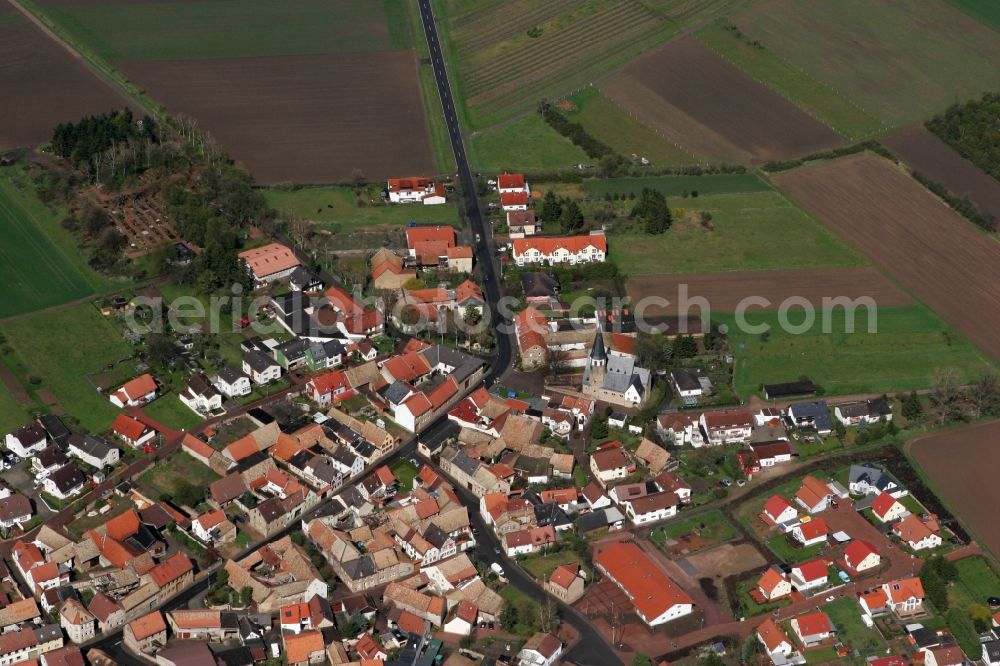 Aerial photograph Pfaffen-Schwabenheim - View of Pfaffen-Schwabenheim in the state of Rhineland-Palatinate