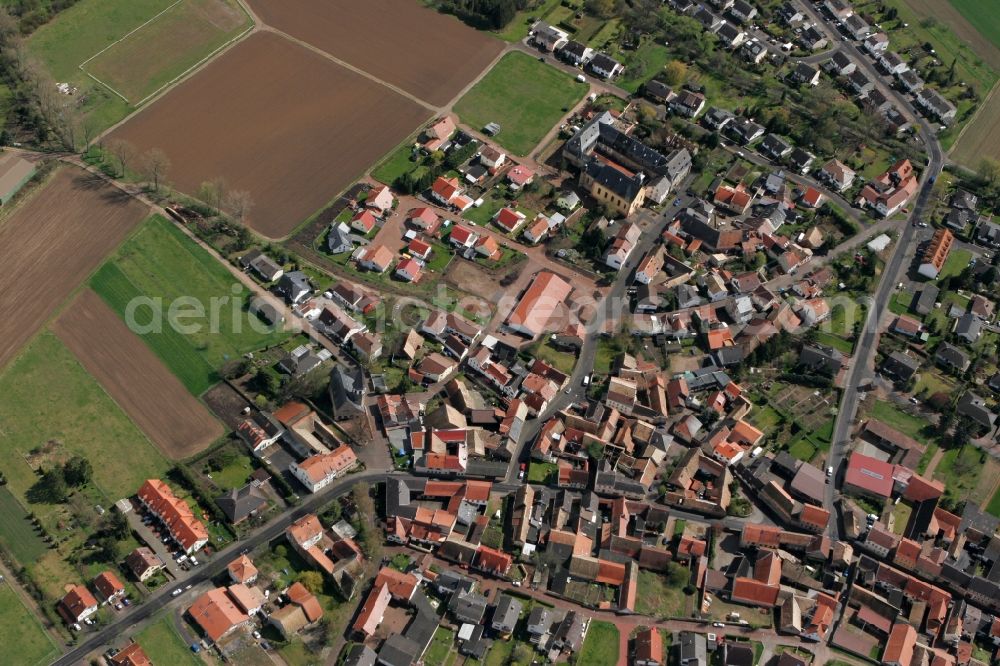 Pfaffen-Schwabenheim from above - View of Pfaffen-Schwabenheim in the state of Rhineland-Palatinate