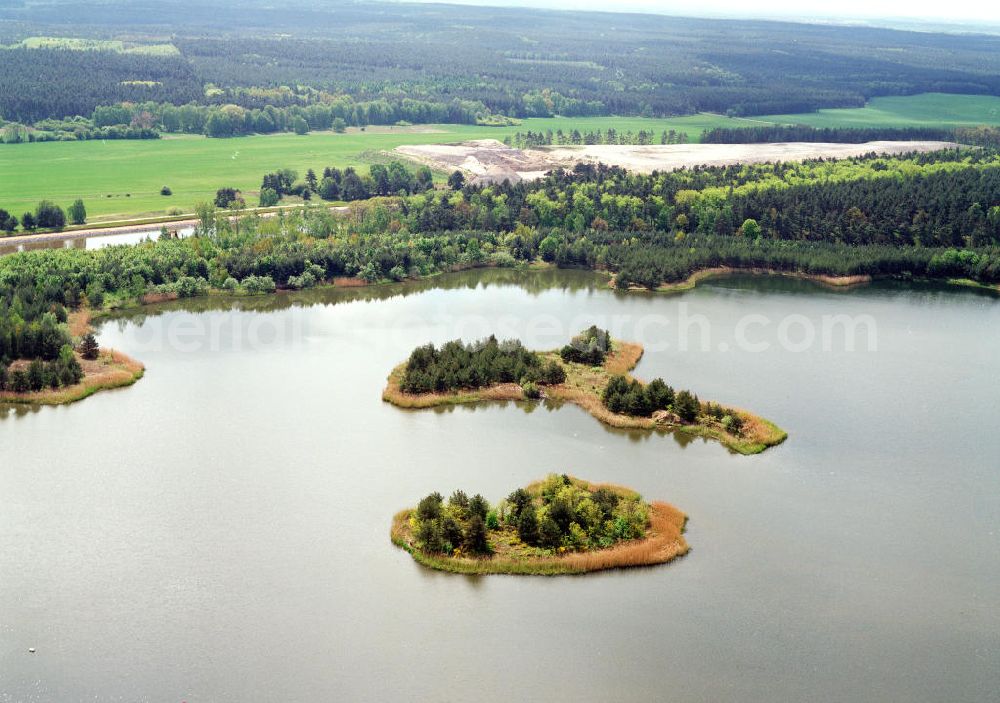 Aerial photograph Ihleburg / Sachsen-Anhalt - Ausgleichs- und Ersatzmaßnahmen südlich von Ihleburg am Elbe-Havel-Kanal am Wasserstraßenkreuz Magdeburg / Elbe-Havel-Kanal. Ein Projekt des Wasserstraßenneubauamtes Magdeburg