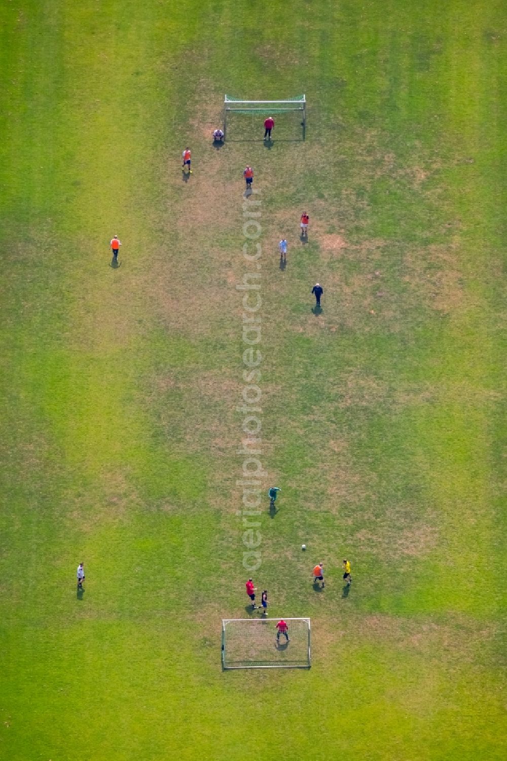 Aerial image Oberhausen - Sports facility grounds of stadium Niederrhein of SC Rot-Weiss in Oberhausen in the state North Rhine-Westphalia, Germany