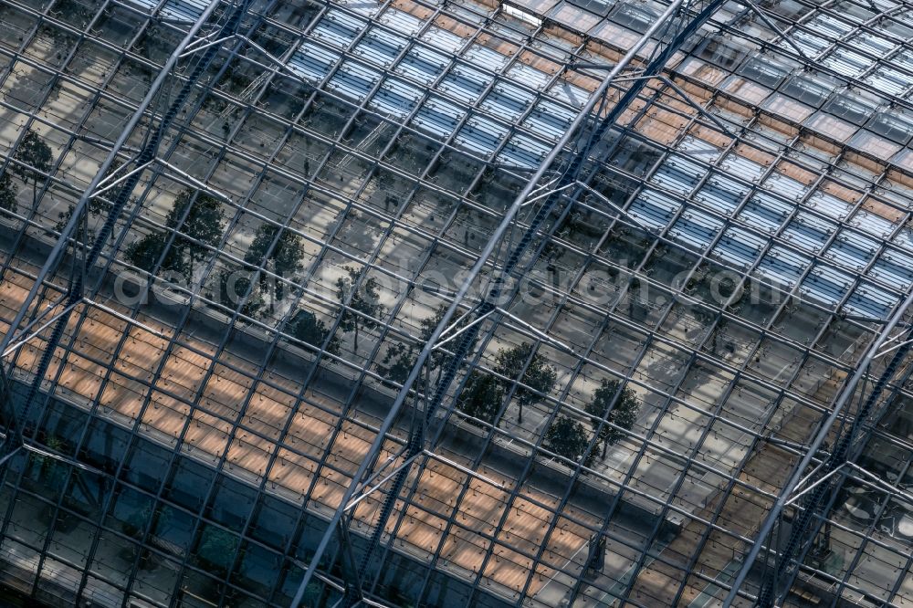 Aerial photograph Leipzig - Exhibition grounds and exhibition halls of the LMI - Leipziger Messe International GmbH on Messe-Allee in the district Nord in Leipzig in the state Saxony, Germany