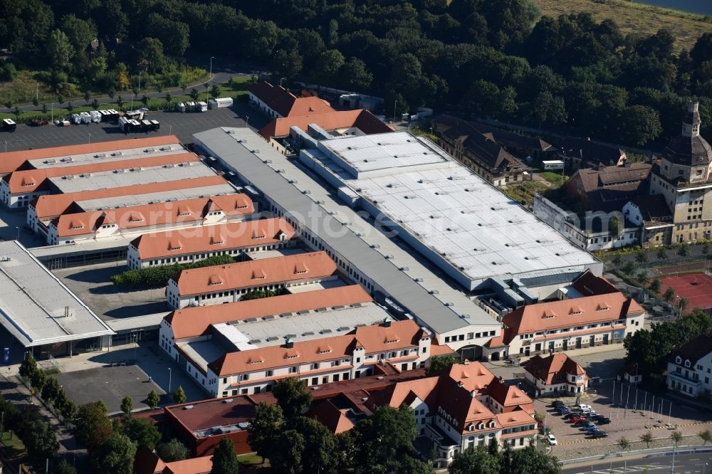 Aerial photograph Dresden - Exhibition grounds and exhibition halls of the MESSE DRESDEN GmbH in Dresden in the state Saxony