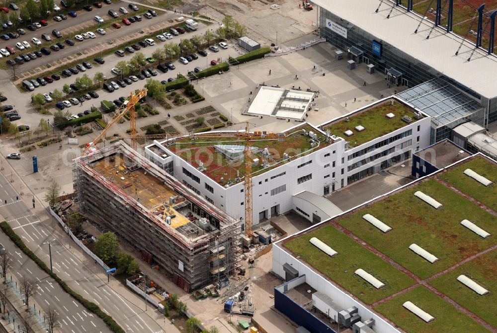 Aerial photograph Erfurt - Exhibition grounds and exhibition halls of the Messe Erfurt in the district Hochheim in Erfurt in the state Thuringia, Germany