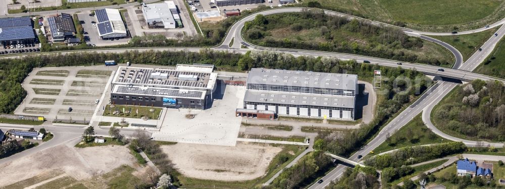 Aerial image Husum - Exhibition grounds and exhibition halls of the Messe Husum in the district Kielsburg in Husum in the state Schleswig-Holstein