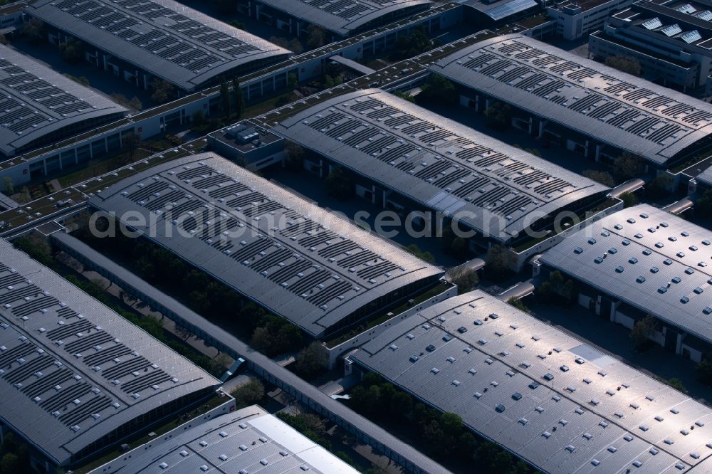 Aerial photograph München - Exhibition grounds and exhibition halls of the Messe Muenchen in Munich in the state Bavaria