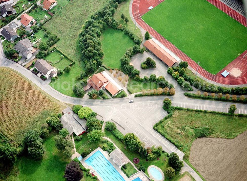 Aerial photograph Simbach am Inn / Bayern - Auststraße 4 in Simbach / Inn in Bayern.