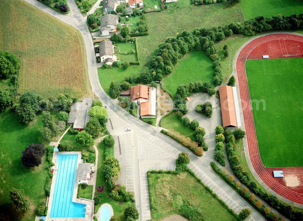 Simbach am Inn / Bayern from above - Auststraße 4 in Simbach / Inn in Bayern.