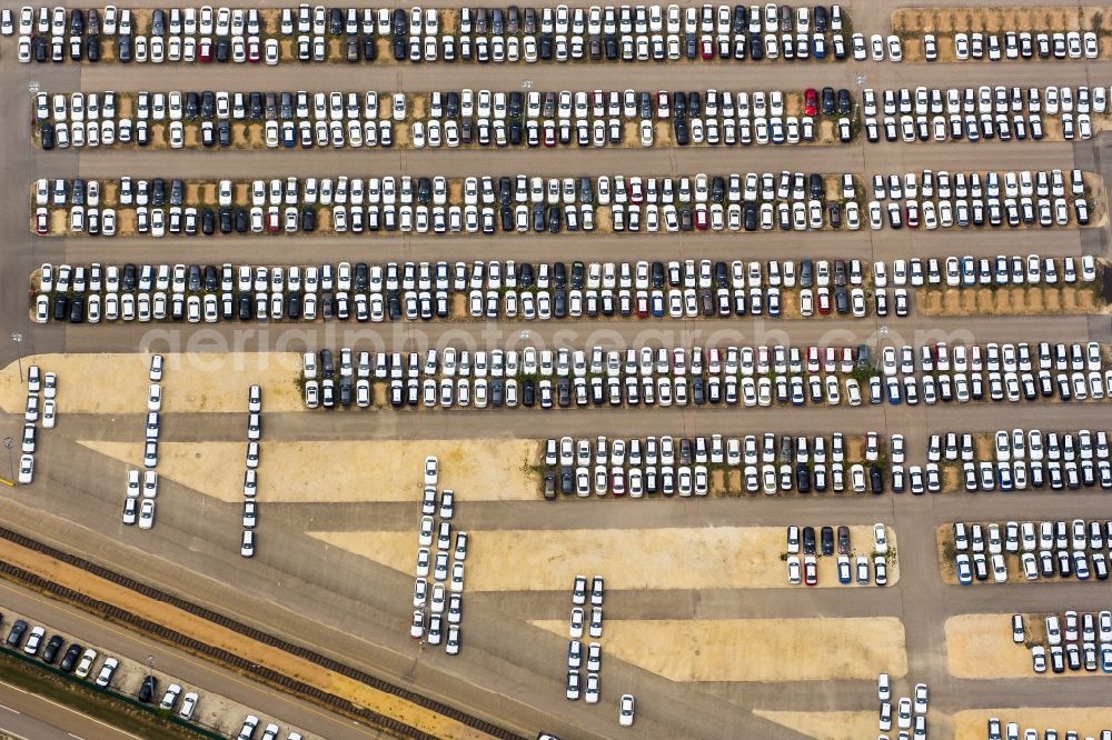 Aerial image Regensburg - Industrial area of the BMW - automotive plant in Regensburg in Bavaria