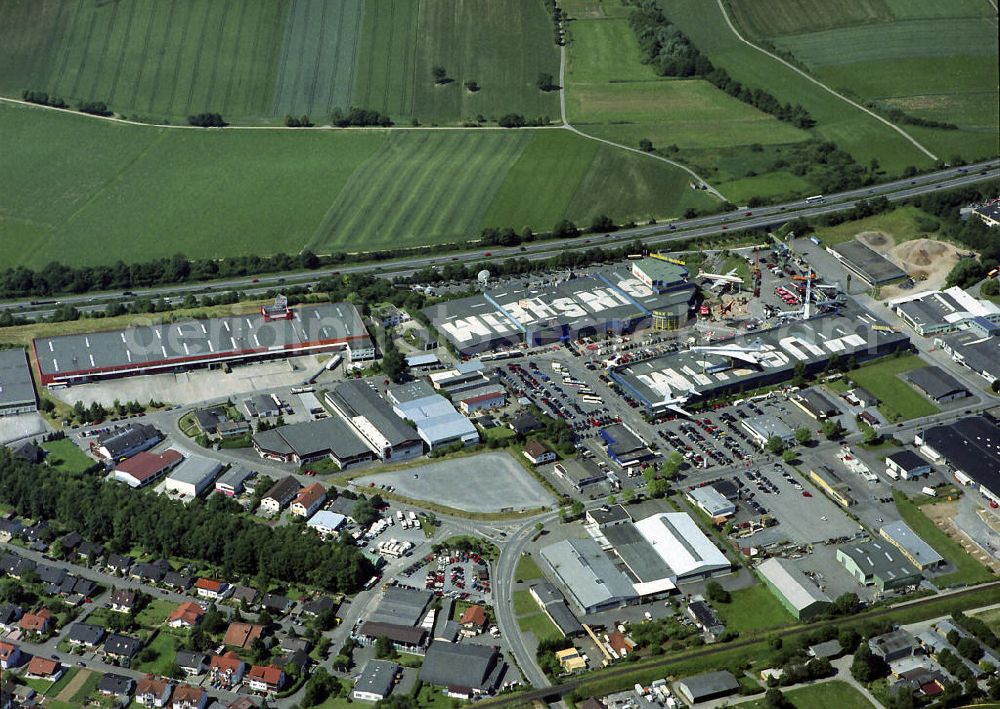 Aerial photograph Sinsheim - Blick auf das Auto- und Technikmuseum in Sinnsheim. Die Sammlung umfasst zum Großteil Fahr- und Flugzeuge. Die größten Attraktionen sind die Concorde und die Tupolew Tu-144. View to the Automobile and Technology Museum in Sinnsheim. The collection includes mainly vehicles and airplanes. The most important attractions are the Concorde and the Tupolew Tu-144. sinsheim.technik-museum.de