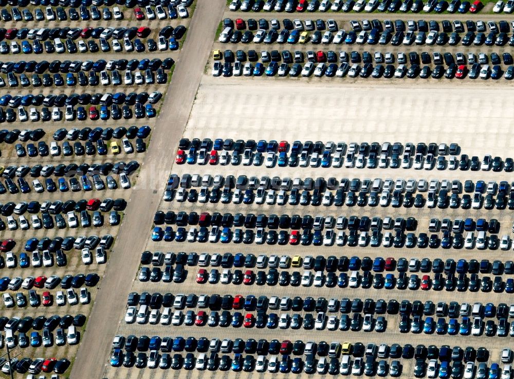 Aerial photograph Zülpich OT Füssenich - View of car park near Fuessenich in Zuelpich in the state North Rhine-Westphalia