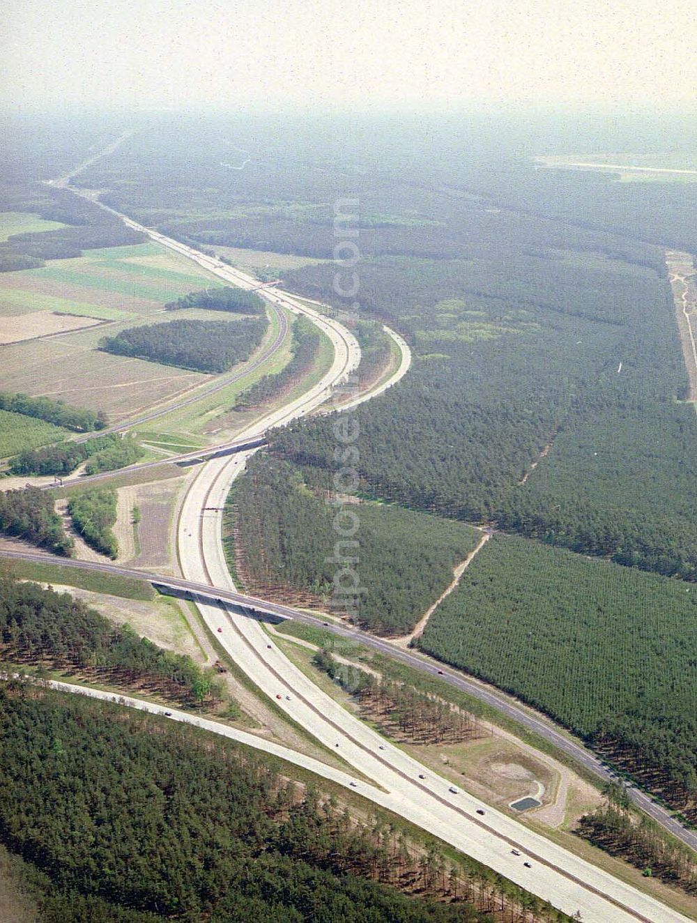 Aerial image Werder / Havel - Autobahndreieck Werder / Havel.