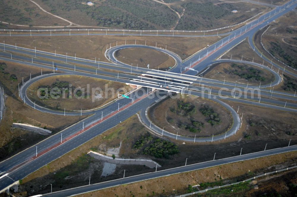 Port Elizabeth from above - View of the interchange of the A-road N2. Port Elizabeth is one of the largest cities in South Africa, situated in the Eastern Cape Province