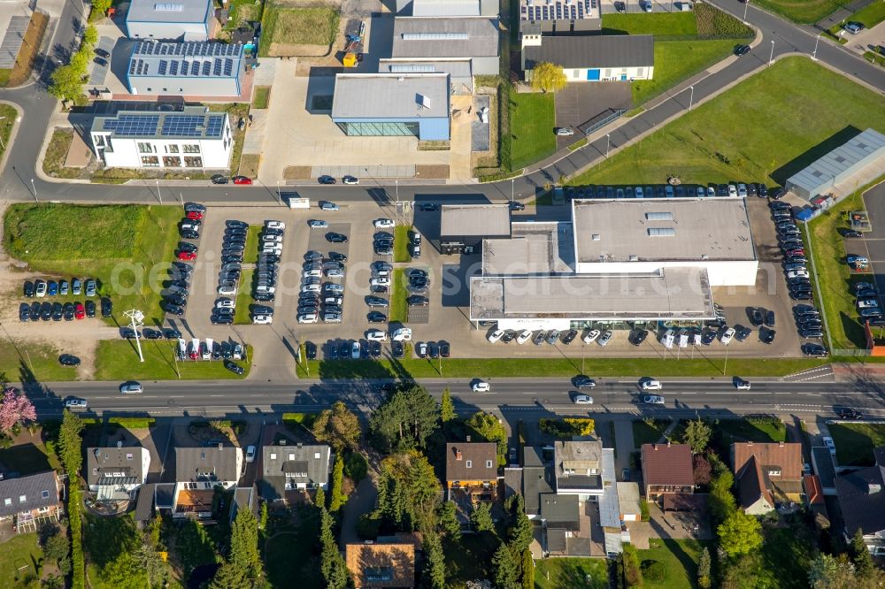 Aerial image Hamm - Car dealership BMW & MINI Autohaus Schmidt in Hamm in the state of North Rhine-Westphalia