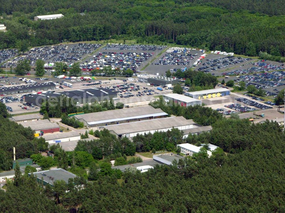 Seddin from the bird's eye view: Blick auf den Rangier- und Güterbahnhof Seddin