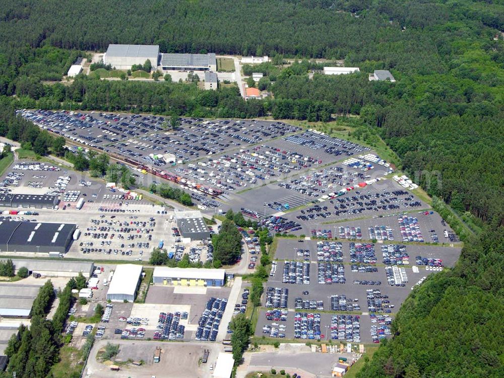 Aerial image Neuseddin - Autologistik Gewerbegebiet Neuseddin D-14554 Seddiner See Am Fuchsbau 21 Tel.: +49-3 32 05 5 22-0 Fax.: +49-3 32 05 5 22-14