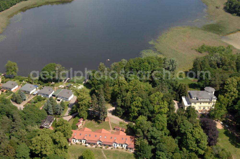 Aerial image Dambeck - Blick auf den AWO SANO Familienferienpark in Dambeck am Müritz-Nationalpark. Anschrift: Dambeck 2 in 17237 Kratzeburg - Dambeck;