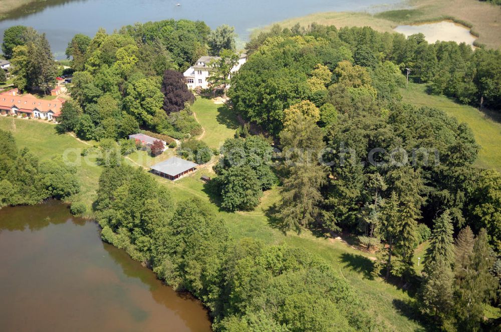 Aerial image Dambeck - Blick auf den AWO SANO Familienferienpark in Dambeck am Müritz-Nationalpark. Anschrift: Dambeck 2 in 17237 Kratzeburg - Dambeck;