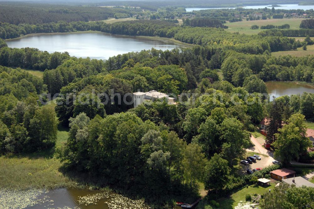 Aerial image Dambeck - Blick auf den AWO SANO Familienferienpark in Dambeck am Müritz-Nationalpark. Anschrift: Dambeck 2 in 17237 Kratzeburg - Dambeck;