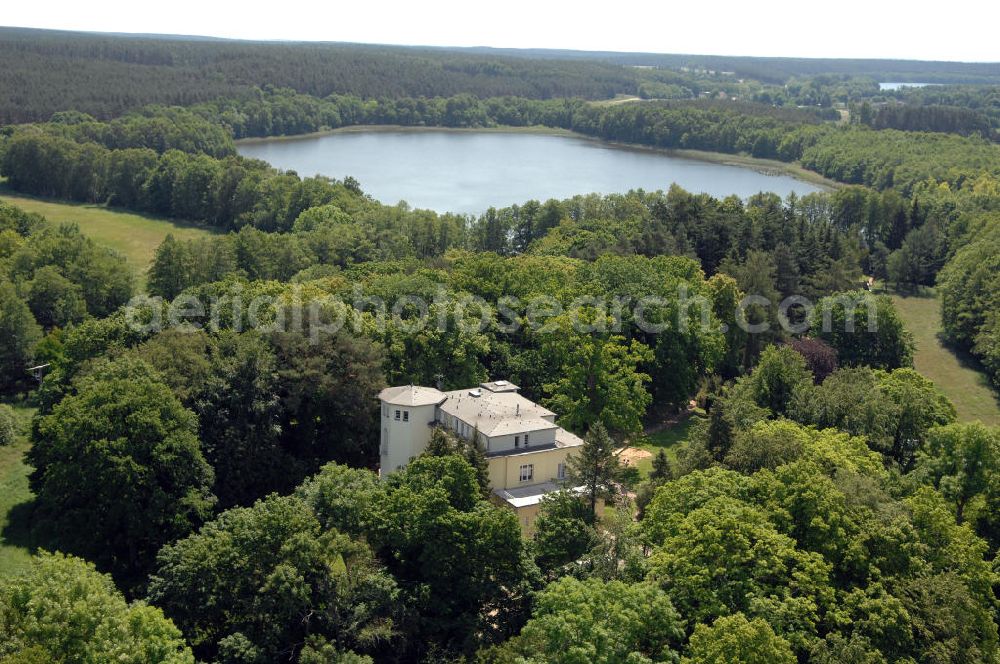 Aerial image Dambeck - Blick auf den AWO SANO Familienferienpark in Dambeck am Müritz-Nationalpark. Anschrift: Dambeck 2 in 17237 Kratzeburg - Dambeck;