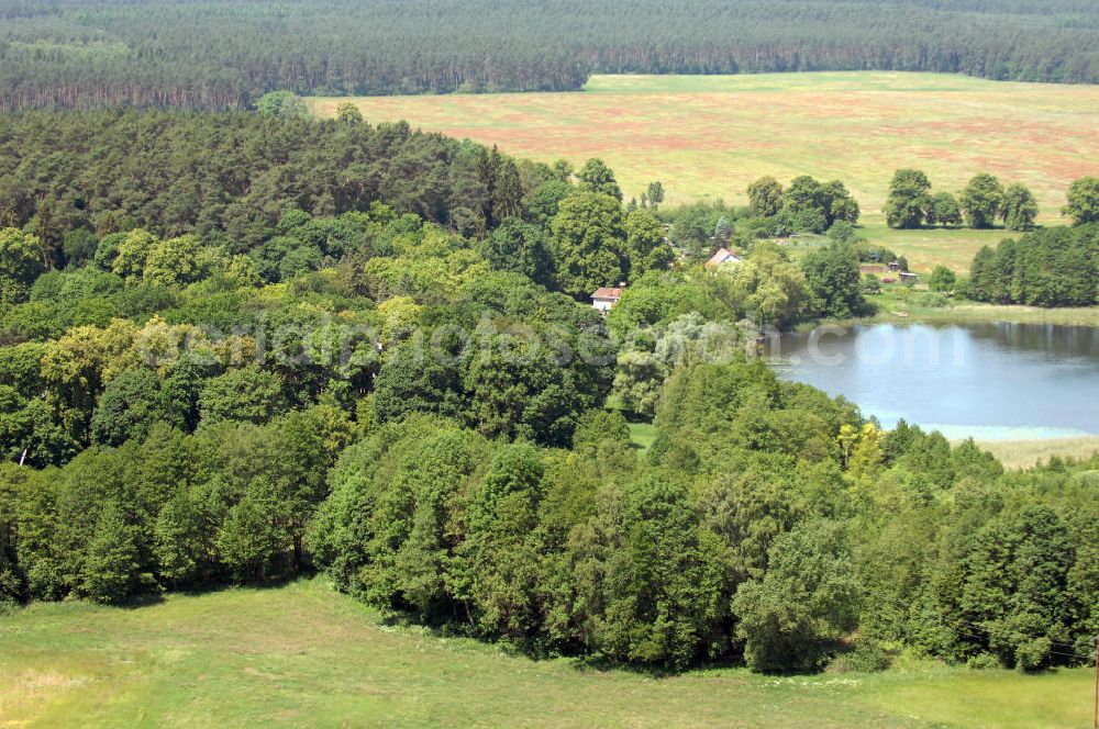 Aerial photograph Dambeck - Blick auf den AWO SANO Familienferienpark in Dambeck am Müritz-Nationalpark. Anschrift: Dambeck 2 in 17237 Kratzeburg - Dambeck;