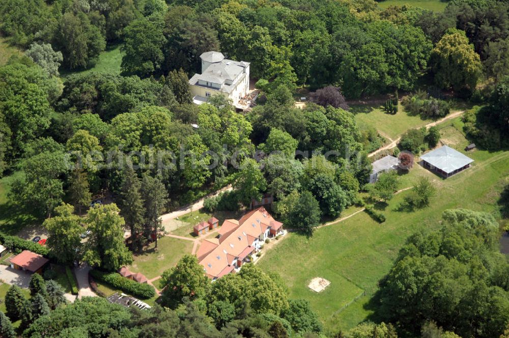 Aerial image Dambeck - Blick auf den AWO SANO Familienferienpark in Dambeck am Müritz-Nationalpark. Anschrift: Dambeck 2 in 17237 Kratzeburg - Dambeck;