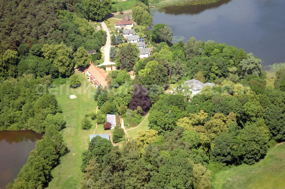 Aerial photograph Dambeck - Blick auf den AWO SANO Familienferienpark in Dambeck am Müritz-Nationalpark. Anschrift: Dambeck 2 in 17237 Kratzeburg - Dambeck;