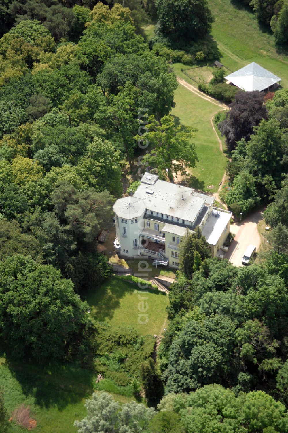 Aerial photograph Dambeck - Blick auf den AWO SANO Familienferienpark in Dambeck am Müritz-Nationalpark. Anschrift: Dambeck 2 in 17237 Kratzeburg - Dambeck;