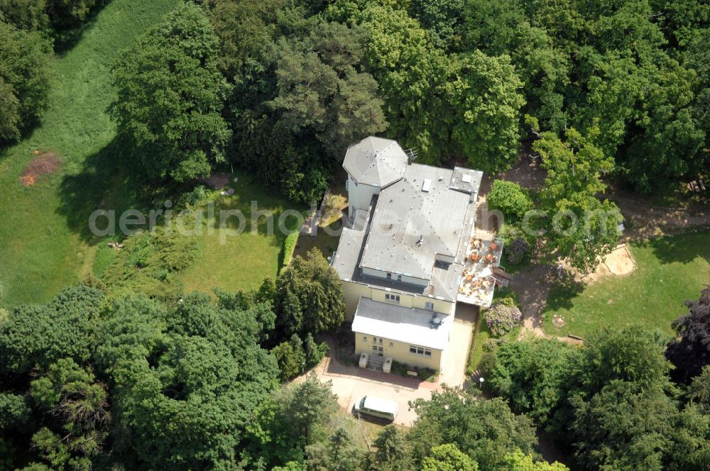 Dambeck from above - Blick auf den AWO SANO Familienferienpark in Dambeck am Müritz-Nationalpark. Anschrift: Dambeck 2 in 17237 Kratzeburg - Dambeck;