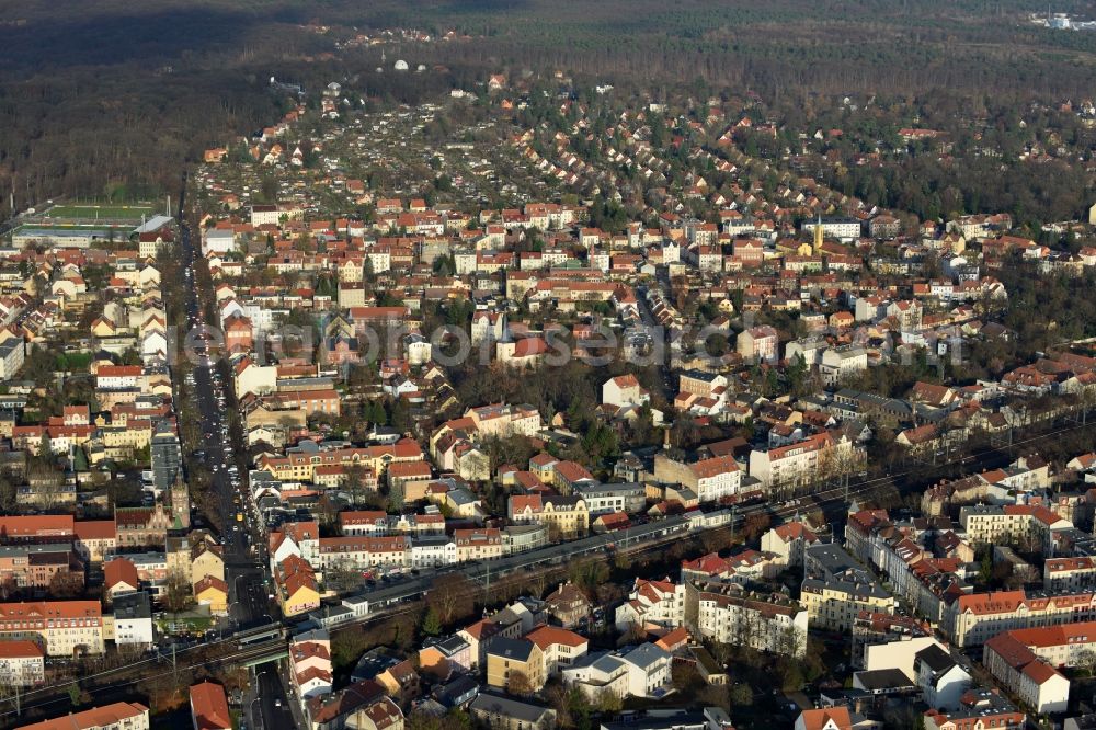 Potsdam from above - District view of Babelsberg-North in Potsdam in the state Brandenburg