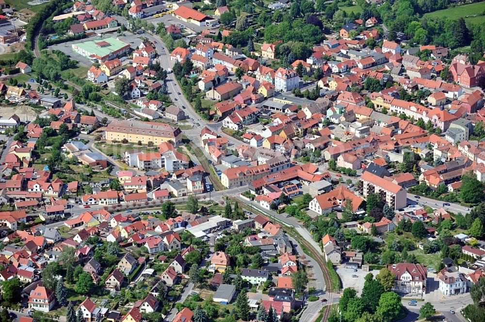 Bad Berka from the bird's eye view: Partial city scape of Bad Berka in Thuringia