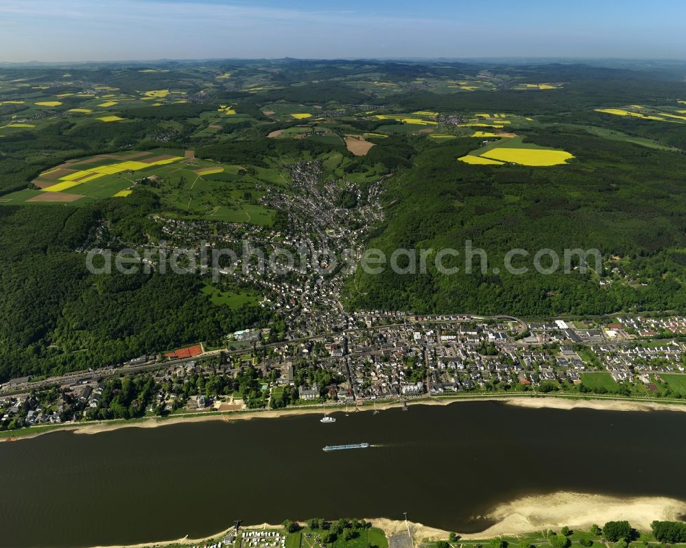 Aerial image Bad Breisig - Bad Breisig in Rhineland-Palatinate