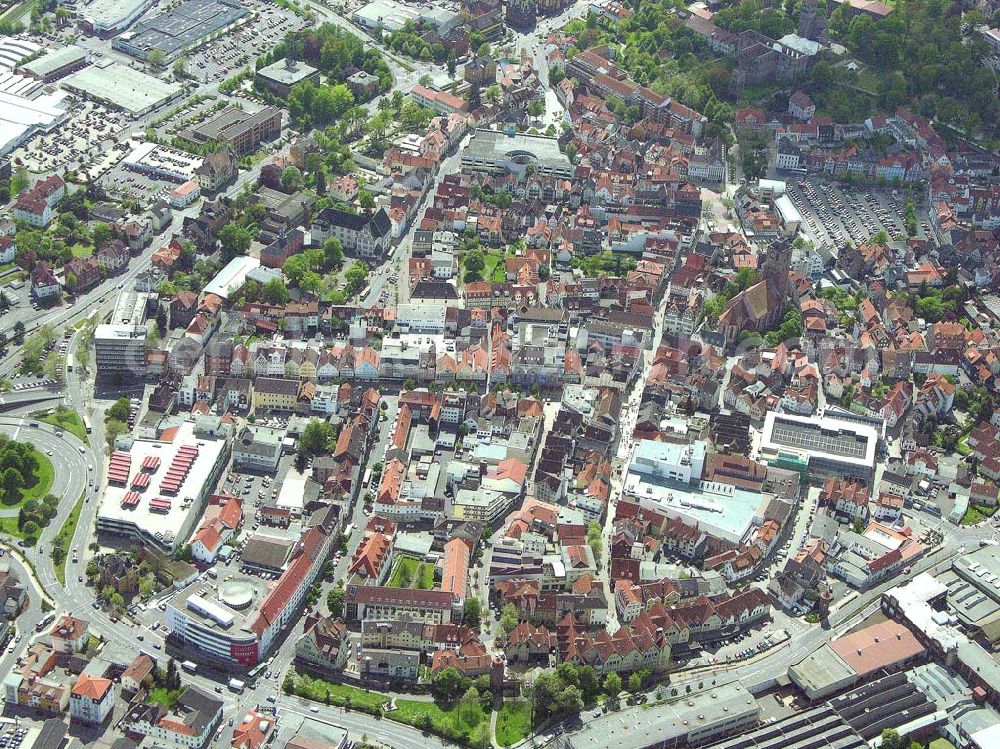 Aerial photograph Bad Frankenhausen - Blick auf Bad Frankenhausen in Thüringen. Der Landkreis Bad Frankenhausen hat 9233 Einwohner. Am bekanntesten in oder an Bad Frankenhausen ist der Kyffhäuser