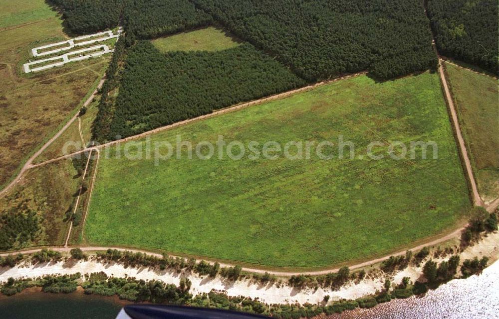 Wittenberg / Brandenburg from the bird's eye view: Badesee bei Wittenberg