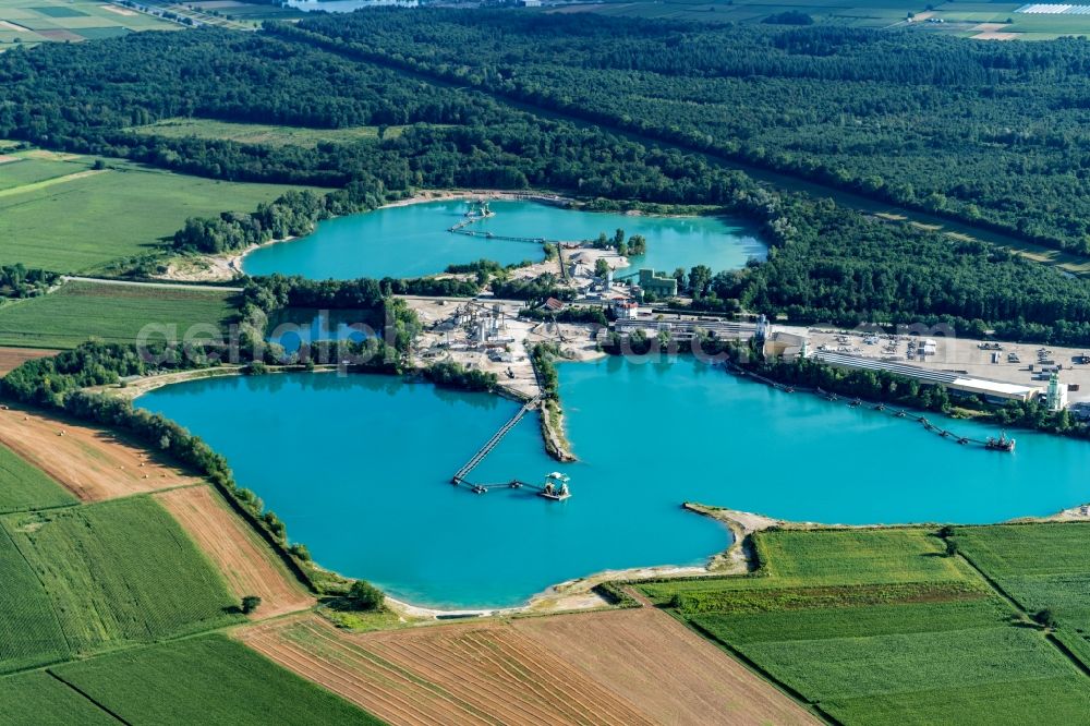 Kenzingen from the bird's eye view: Sea in Kenzingen in the state Baden-Wuerttemberg, Germany