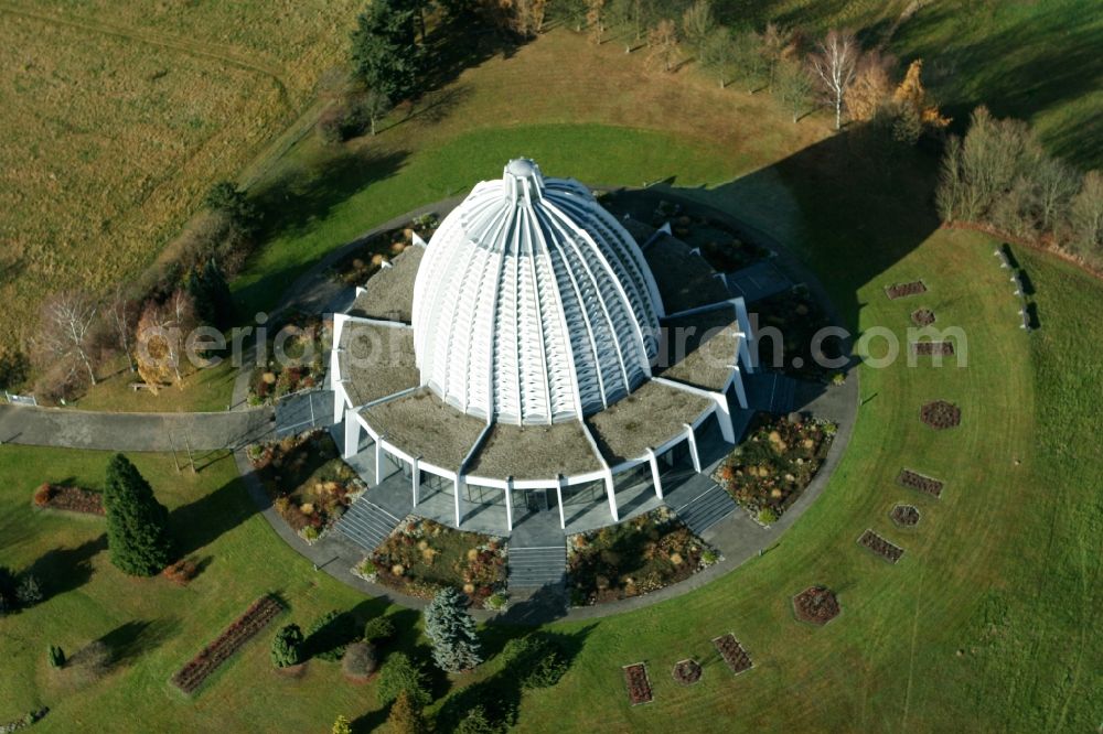 Aerial image Hofheim Taunus - Bahai Temple in Hofheim im Taunus in Hesse