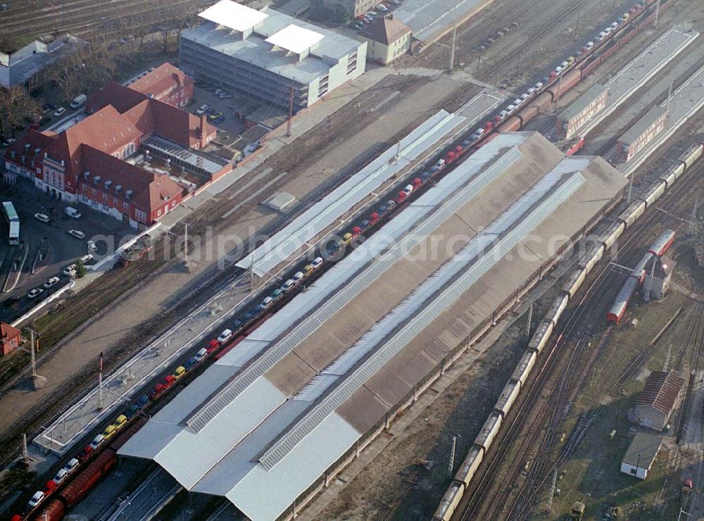 Aerial image Frankfurt-Oder - 18.12.2003 Bahnhof, Frankfurt-Oder.