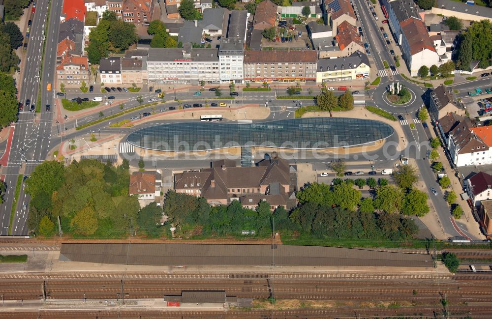 Aerial image Herne - View the station herne in the state of North Rhine-Westphalia