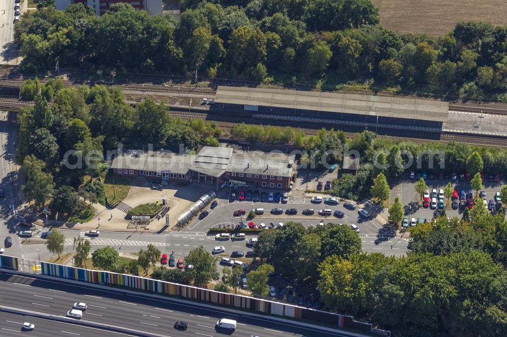 Bochum from above - The Station Wattenscheid overlooking the A40 and the street Fritz-Reuter-Straße in Bochum in the state North Rhine-Westphalia. Wattenscheid is a district in the west of Bochum