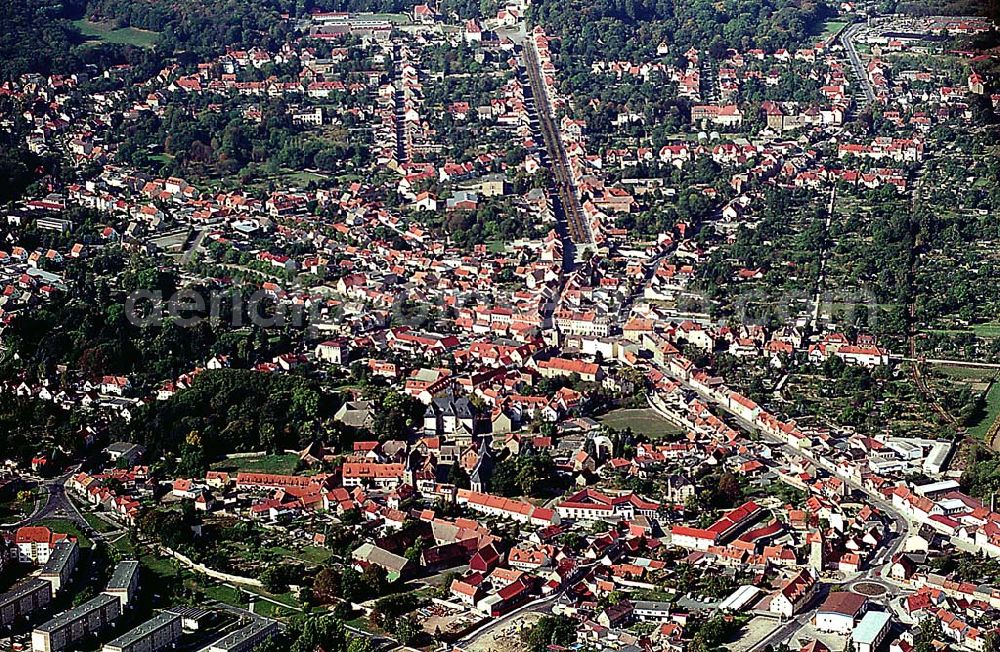 Ballenstedt/ Sachsen-Anhalt from the bird's eye view: Stadtzentrum