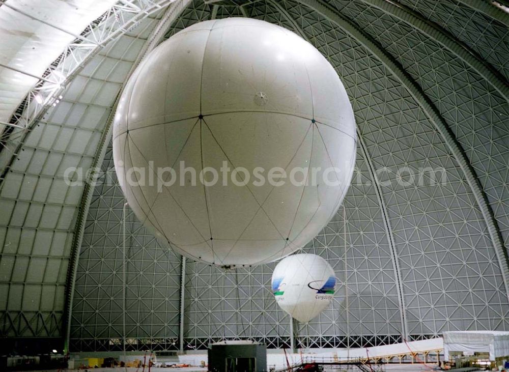 Aerial photograph Brand / BRB - Ballone in der Montagehalle der Chargolifter AG in Brand / BRB