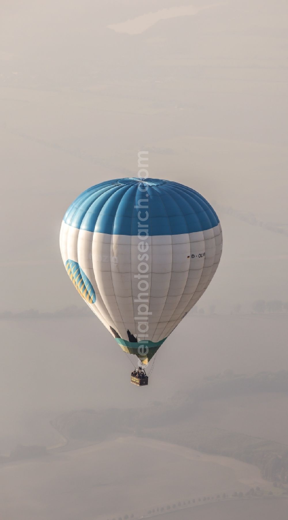 Aerial image Schwerin - Balloon ride on the northern outskirts of Schwerin in Mecklenburg - Western Pomerania